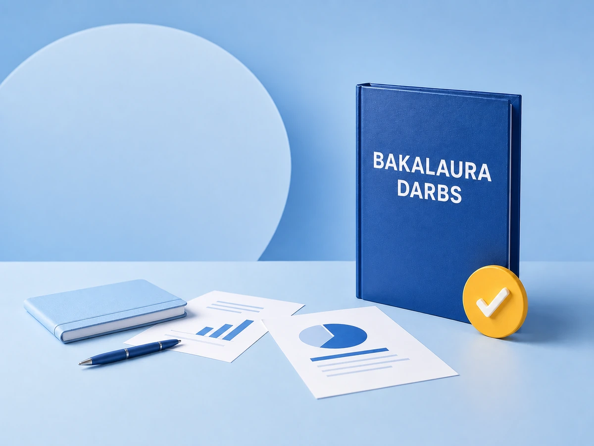 Bakalaura darbs, piezīmju grāmata un pētījuma materiāli